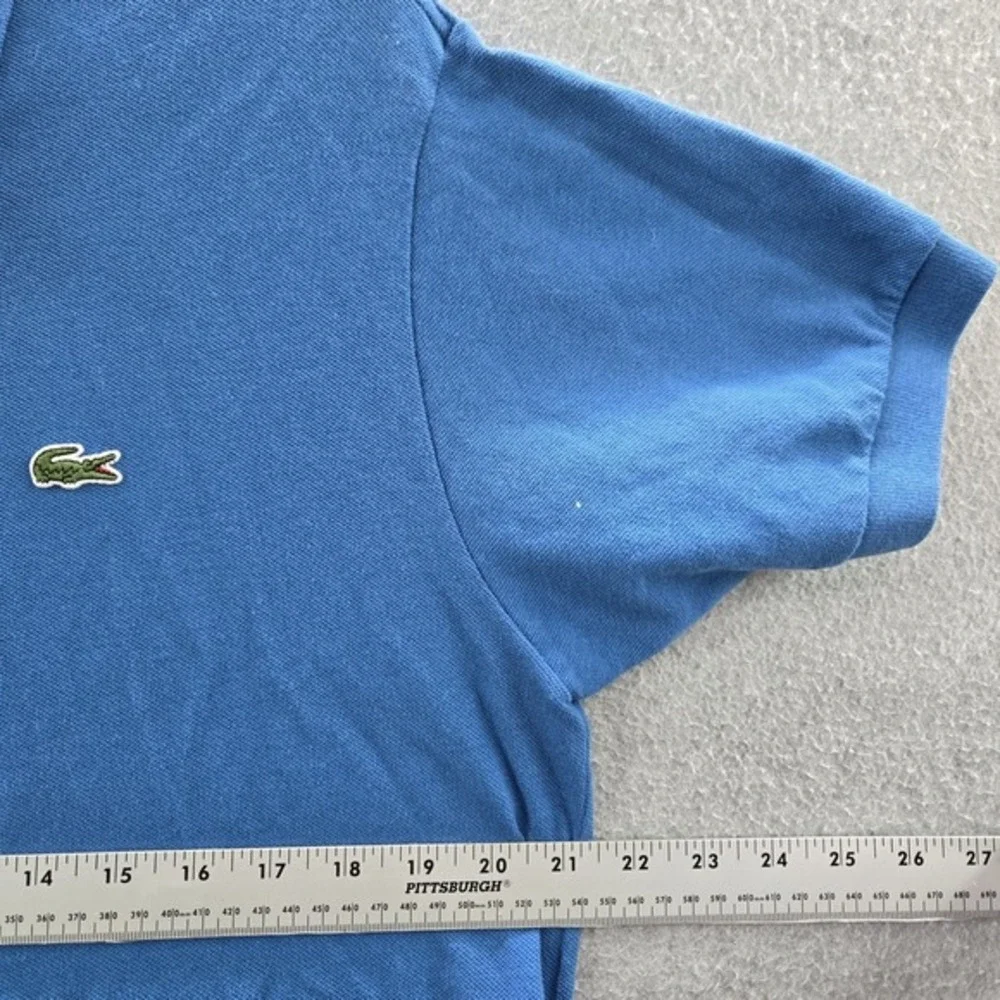 Lacoste Men Polo L Blue‎ Logo Button Short Sleeve
